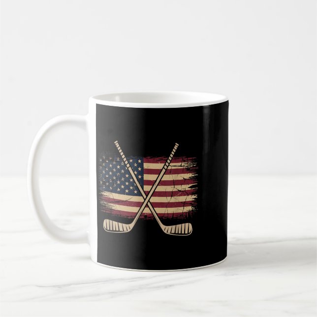 Mug Hockey Drapeau Américain (Gauche)