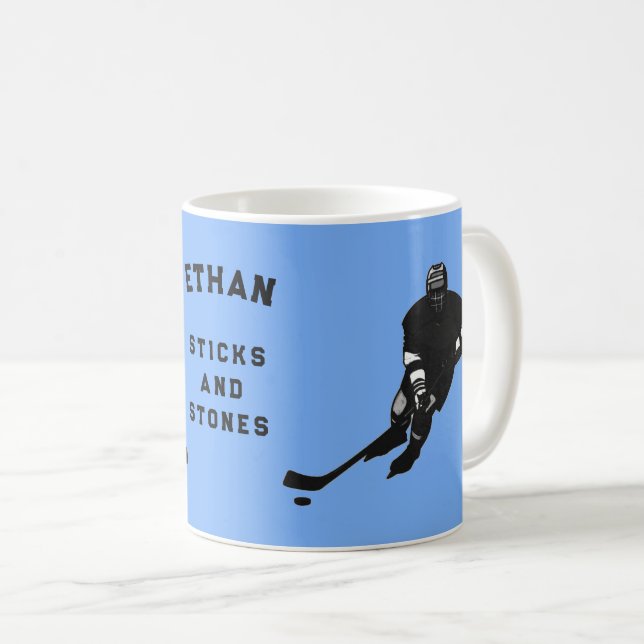 Mug Hockey Drôle (Devant droit)