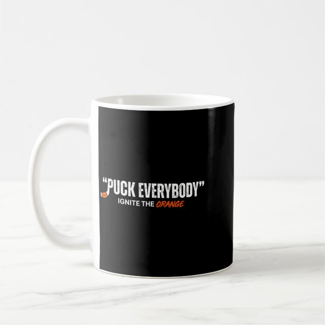 Mug Hockey Enforcer Orange 2 (Gauche)