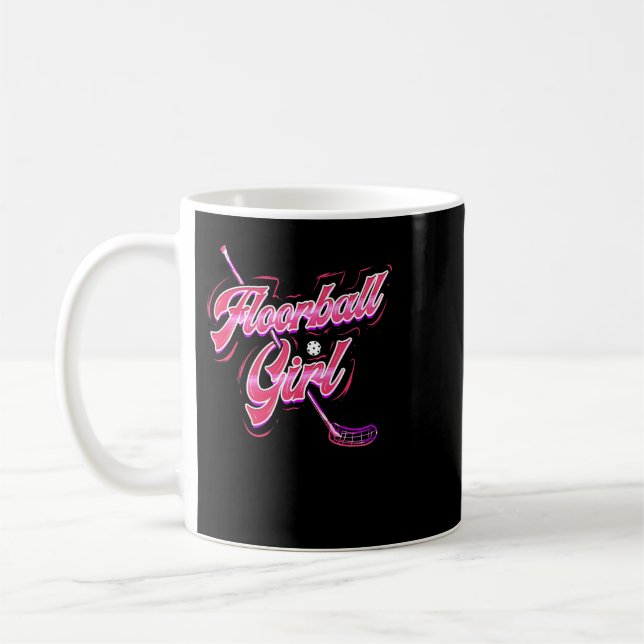 Mug Hockey Floorball Girl Unihockey Floor Hockey Playe (Gauche)