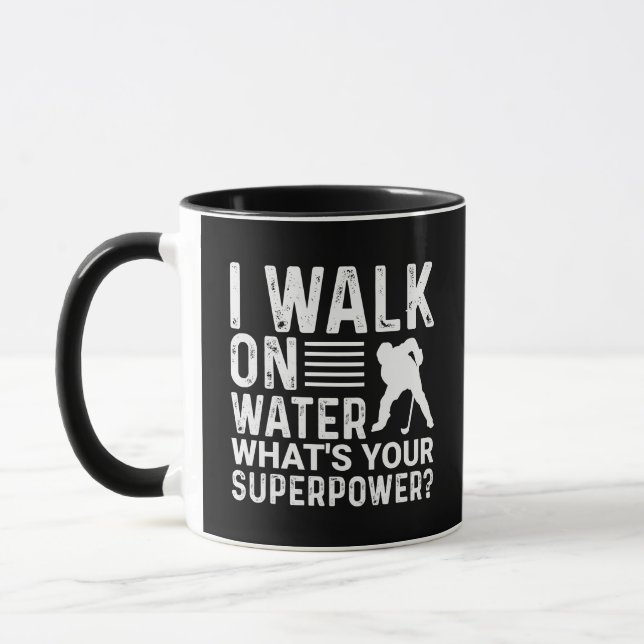 Mug Hockey Je Marche Sur Eau (Gauche)