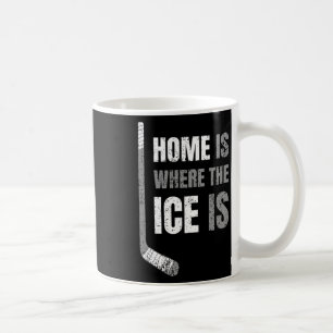 Mug Hockey - La maison est là où se trouve la glace -