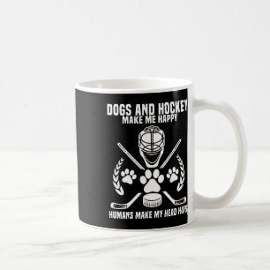 Mug Hockey me rend joueur de hockey sur glace heureux