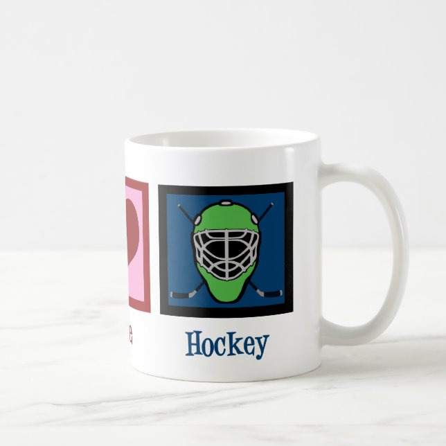 Mug Hockey Peace Love (Droite)