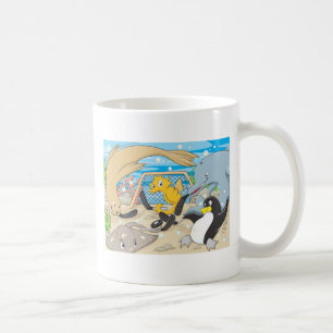 Mug Hockey sous-marin par des animaux