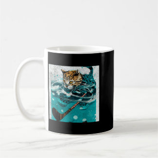 Mug Hockey sur chat sous l'eau