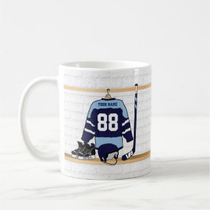 Mug Hockey sur glace fait sur commande personnalisé