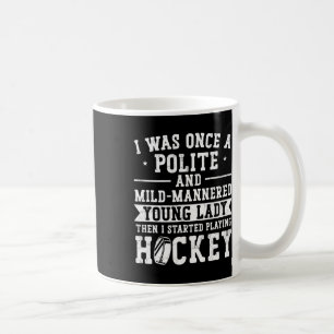 Mug Hockey sur glace Fille Vintage J'étais une fois un