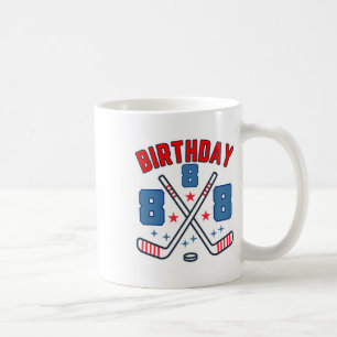 Mug Hockey sur glace Huit Anniversaire Garçon 8ème Fêt