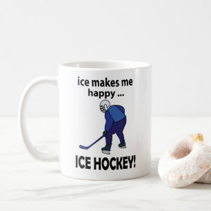 Mug Hockey sur glace La glace me rend heureux Hockey s