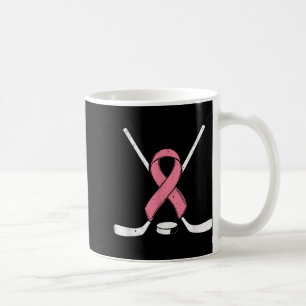 Mug Hockey sur glace rose Ruban de la poitrine Cancer