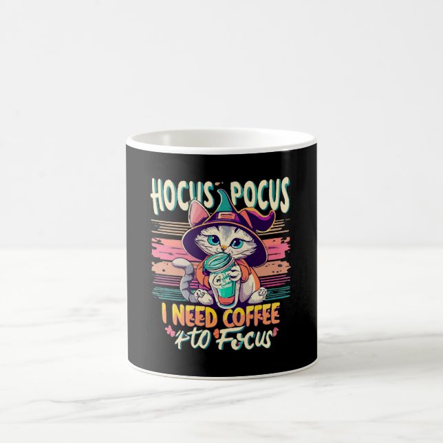 Mug Hocus Focus - J'ai besoin de café pour me concentr (Centre)