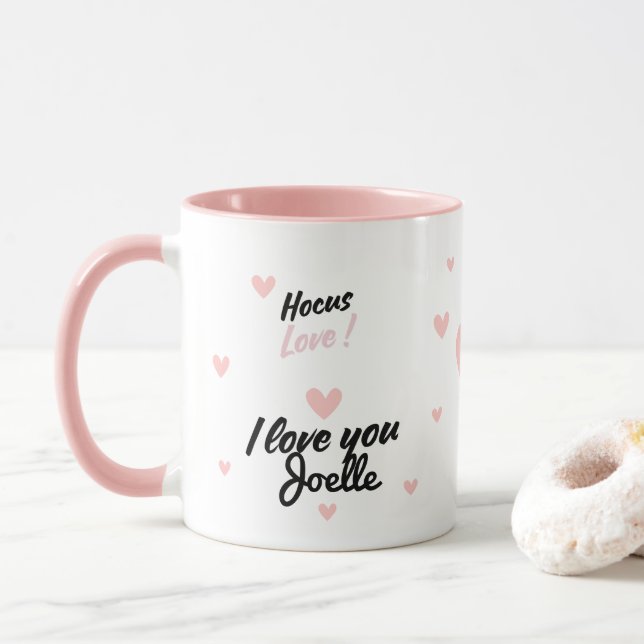 Mug Hocus love I love You  (Avec donut)