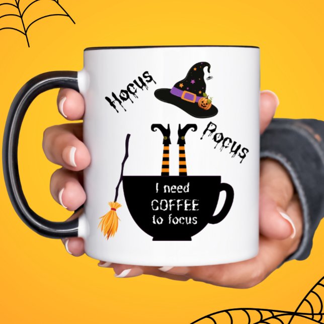 Mug Hocus Pocus Café pour se Concentrer Halloween (Créateur téléchargé)