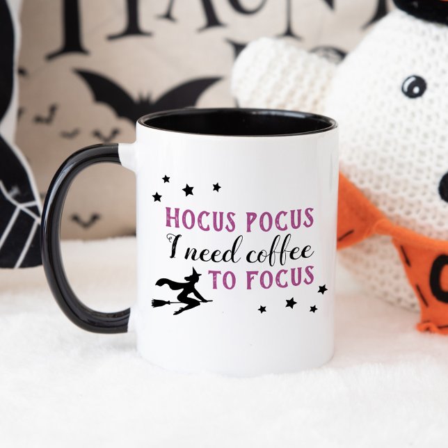 Mug Hocus Pocus Café Pour Se Concentrer Violet Hallowe (Créateur téléchargé)