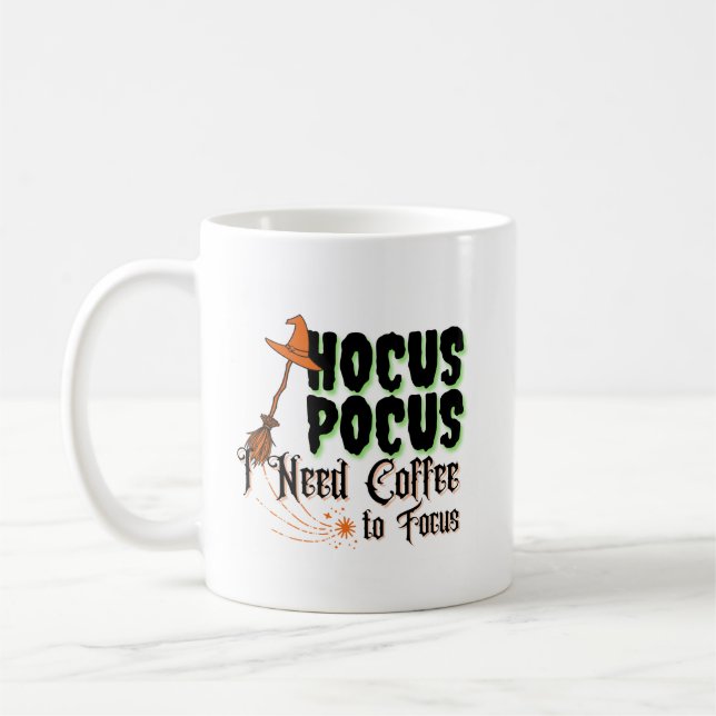 Mug Hocus Pocus, j'ai besoin de café pour me concentre (Gauche)