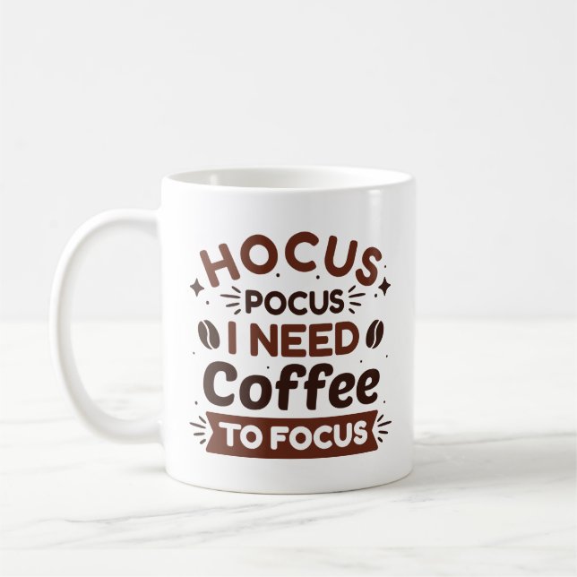 Mug Hocus Pocus J'Ai Besoin De Café Pour Me Concentrer (Gauche)
