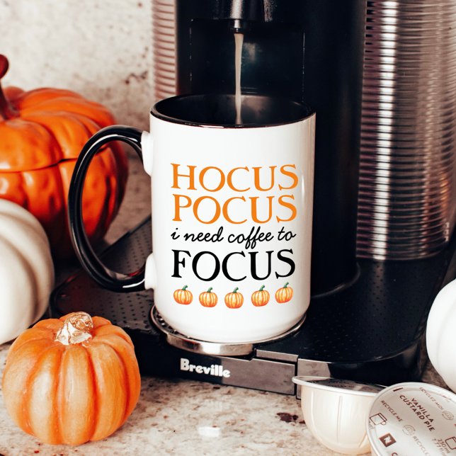 Mug Hocus Pocus J'ai besoin de café pour me concentrer (Créateur téléchargé)