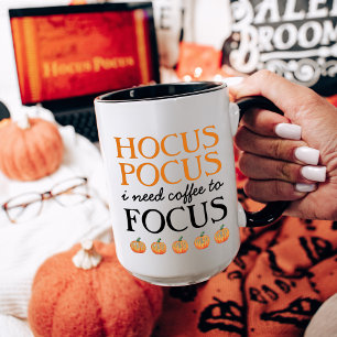 Mug Hocus Pocus J'ai besoin de café pour me concentrer