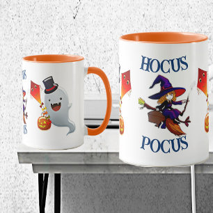 Mug Hocus Pocus Magic Broom Witch Boo Halloween Party