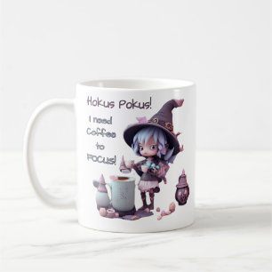 Mug Hocus Pokus J'ai besoin de café pour me concentrer