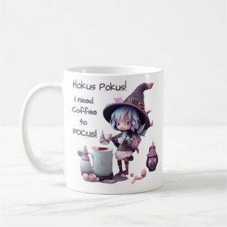 Mug Hocus Pokus J'ai besoin de café pour me concentrer
