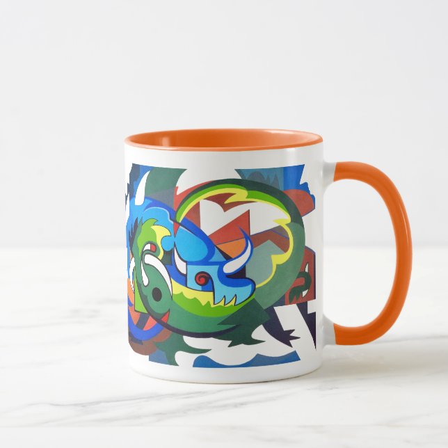 Mug Hodags 8, amusement picasso a inspiré l'art (Droite)