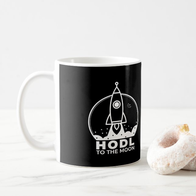 Mug HODL - Vers la lune (Avec donut)