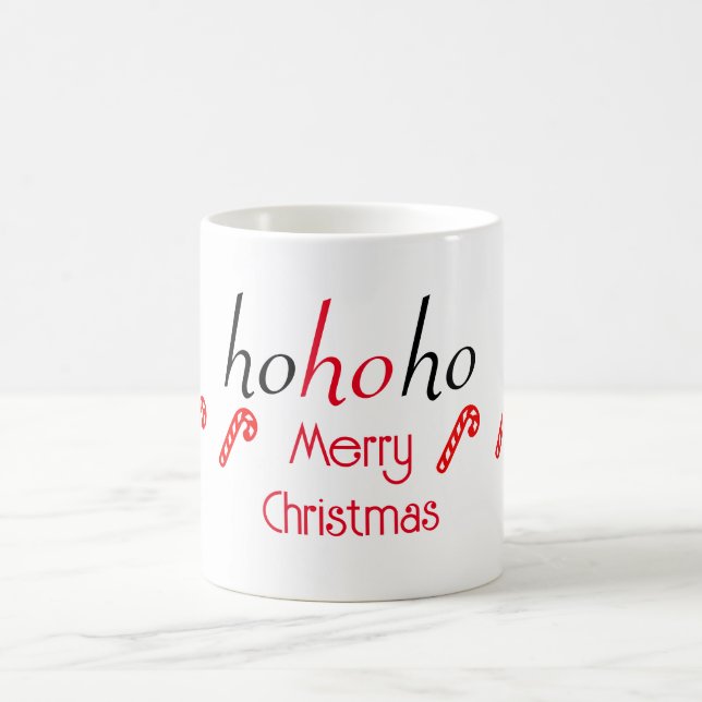 Mug HoHoHo Green Joyeux Sticker de Noël (Centre)