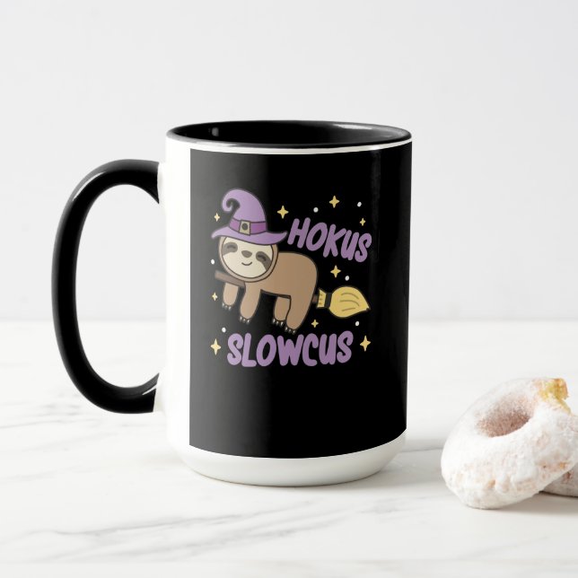Mug Hokus Slowcus - Costume d'Halloween pour sorcière  (Avec donut)