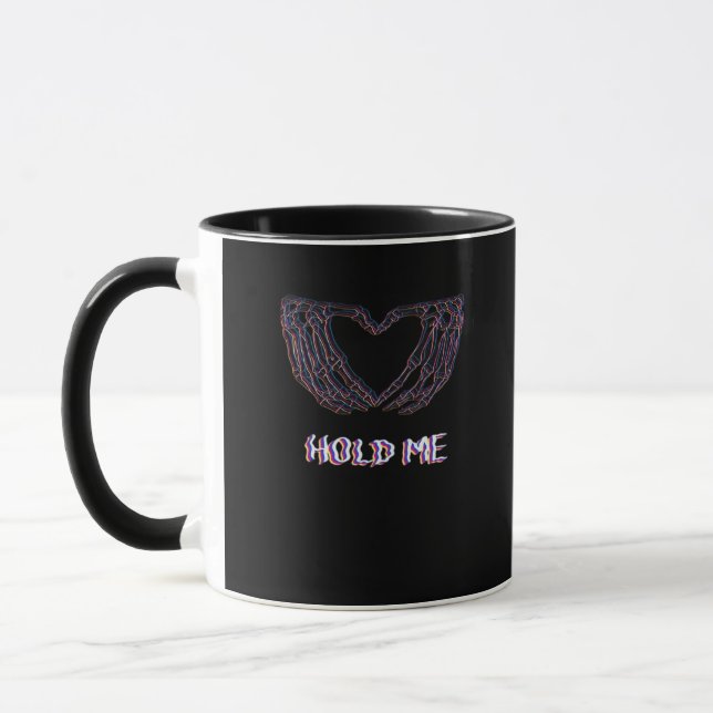 Mug Hold Me Classic - Skeleton Hand Heart (Gauche)