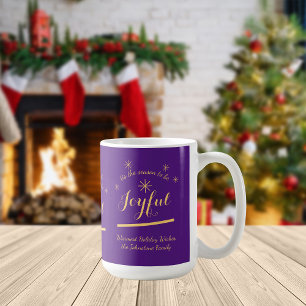 Mug Holiday Joy - 'C'est la saison d'être joyeux' viol