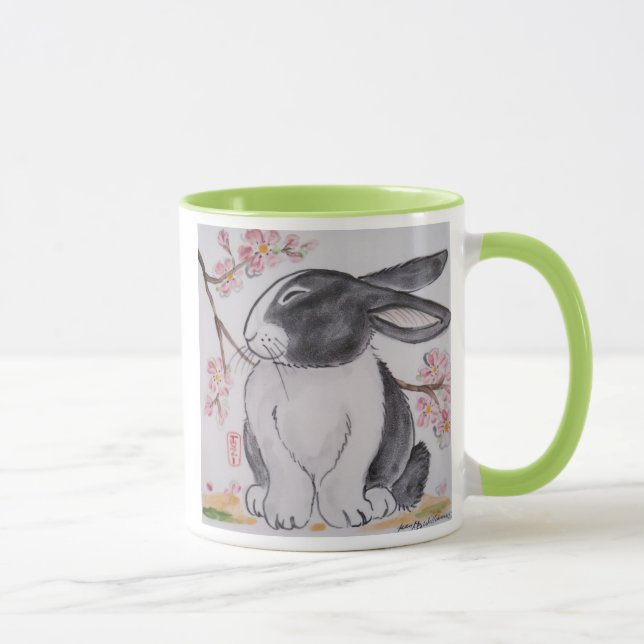 Mug hollandais Rabbit & Cerry Blossom - tellement  (Droite)
