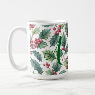 Mug Holly de Noël personnalisé