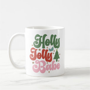 Mug Holly Jolly Babe Retro Vacances de Noël Super