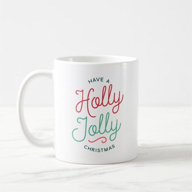 Mug Holly Jolly Christmas (Gauche)