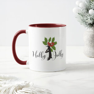 Mug Holly Jolly Cute Funny Penguin Noël