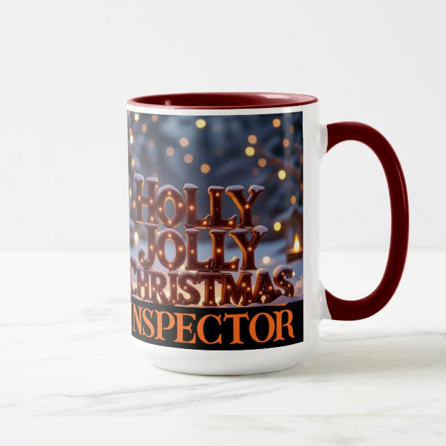 Mug Holly Jolly Inspecteur de Noël Keeps (Droite)