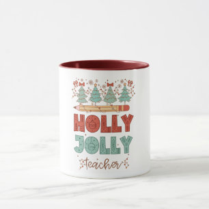 Mug Holly Jolly Professeur Retro Noël