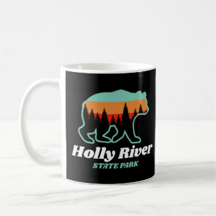Mug Holly River State Park West Virginia Bear Retro