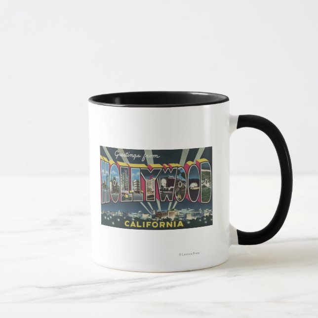 Mug Hollywood, CalifornieScènes de grandes lettres (Droite)
