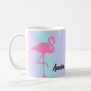 Mug Holographie Extraordinaire cool, Flamant rose rose