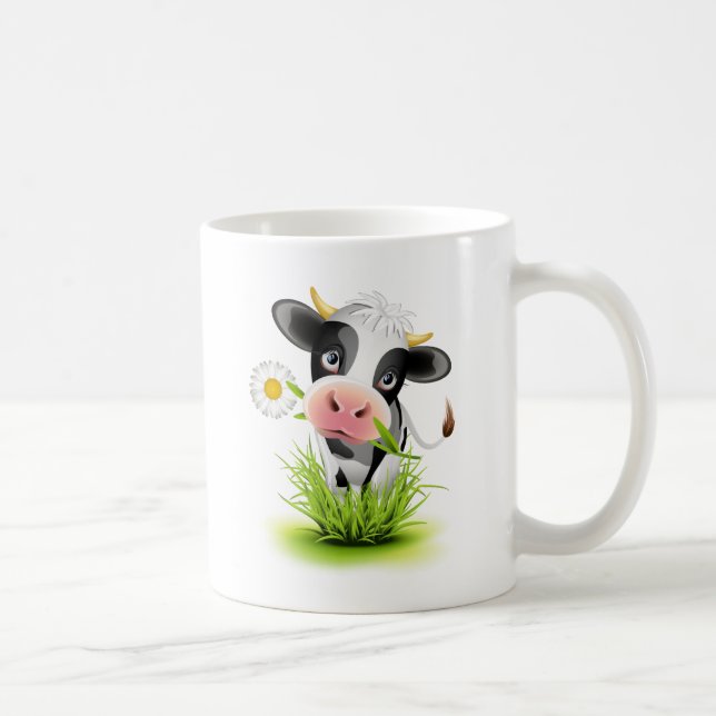 Mug Holstein cow en gris (Droite)