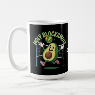 Mug Holy Blockamole Cute Funny Volleyball Avocado Joue