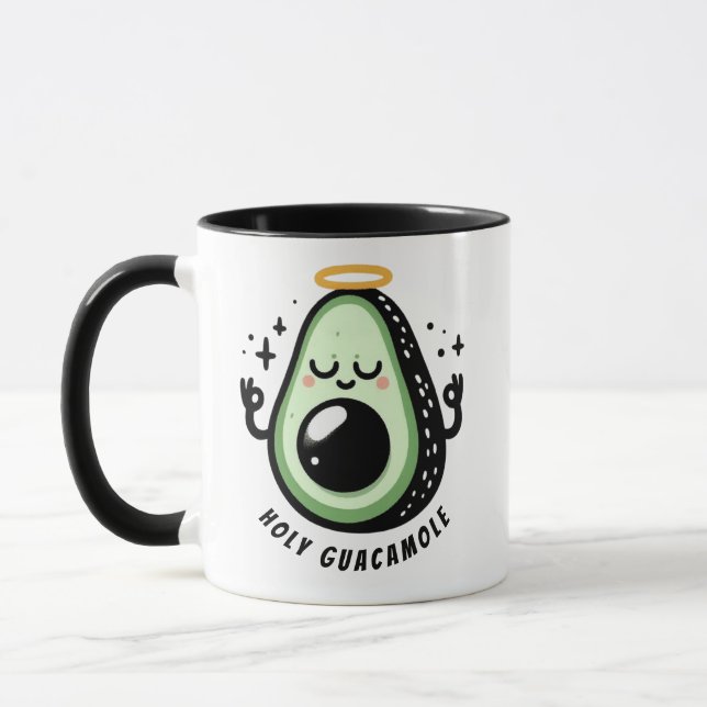 Mug  Holy Guacamole Zen Avocado – Mindful Morning  (Gauche)