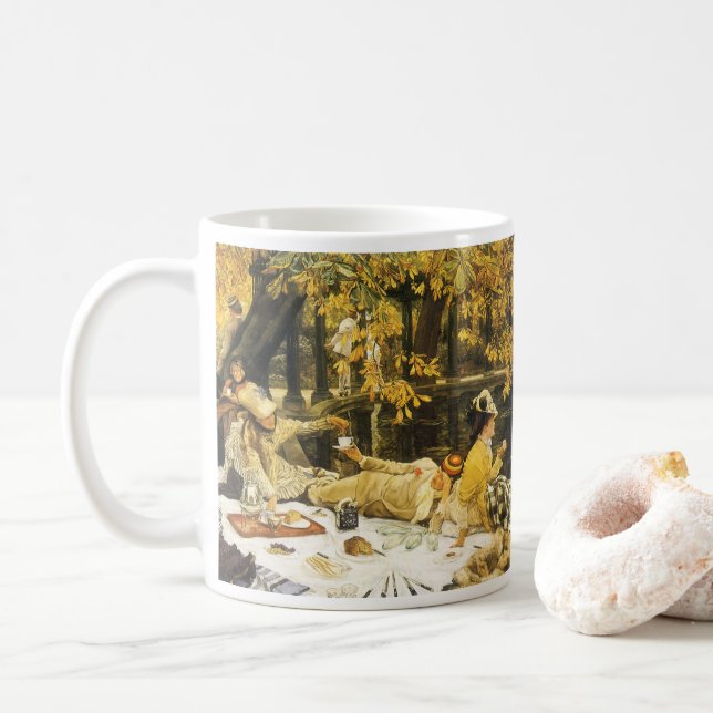 Mug Holyday, le pique-nique de James Tissot, Art Victo (Avec donut)