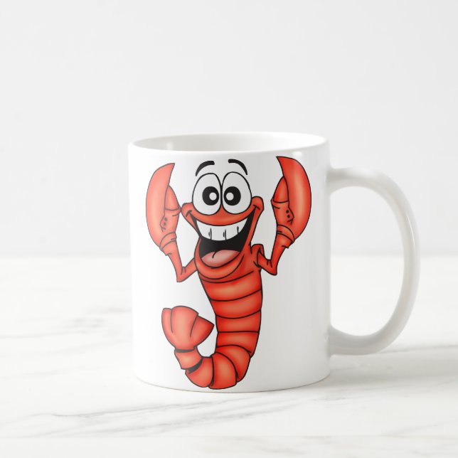 Mug Homard de sourire drôle (Droite)