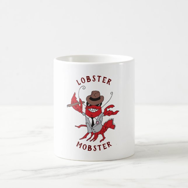 Mug Homard Homard 🦞 Drôle Cartoon Gangster (Centre)