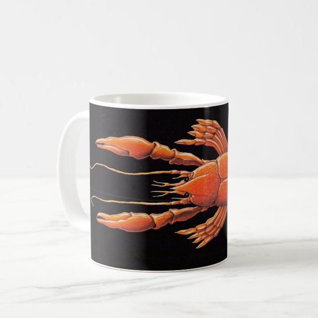 Mug Homard sauvage vintage (Devant gauche)