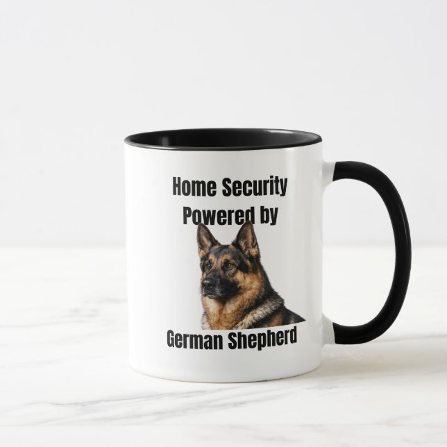 Mug Home Security Powered by German Shepherd (Droite)
